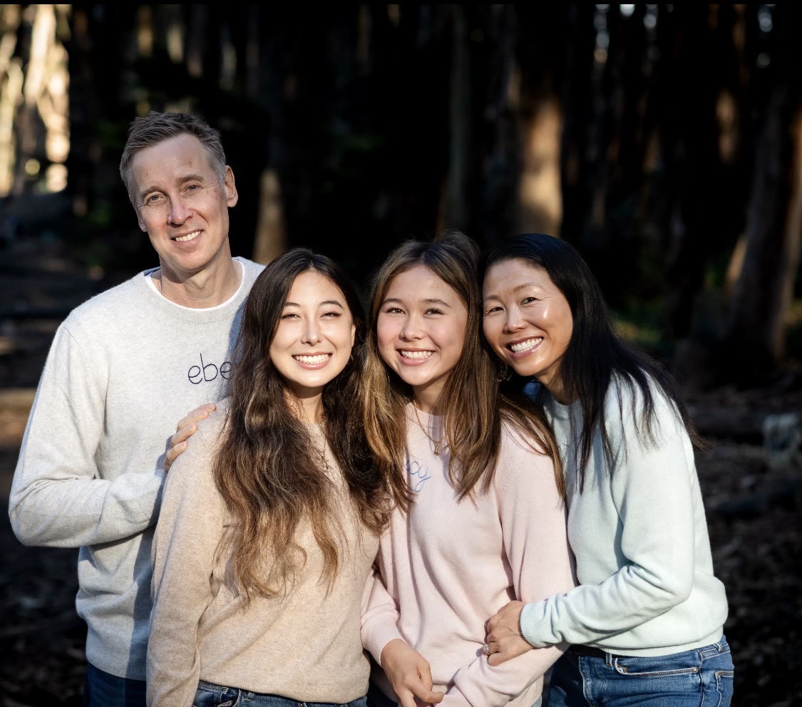 Dr. Shen Garnett with her family outdoors