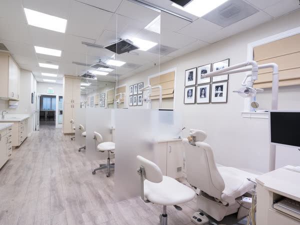 Treatment bays at the Laurel Village office